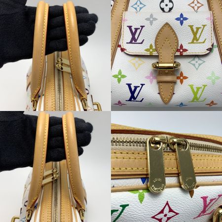  LOUIS VUITTON ルイヴィトン プリシラ  モノグラム M40096 マルチカラー ホワイト ハンドバッグ 袋有