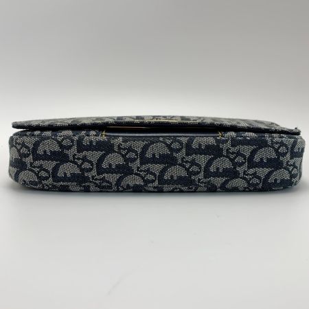  Christian Dior クリスチャンディオール トロッター マリスパール キャンバス×レザー PZ1001 ネイビー ショルダーバッグ