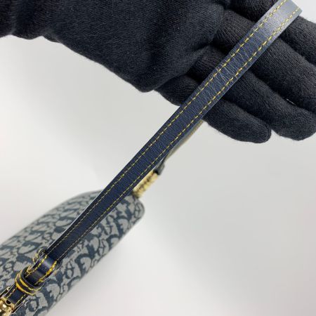  Christian Dior クリスチャンディオール トロッター マリスパール キャンバス×レザー PZ1001 ネイビー ショルダーバッグ