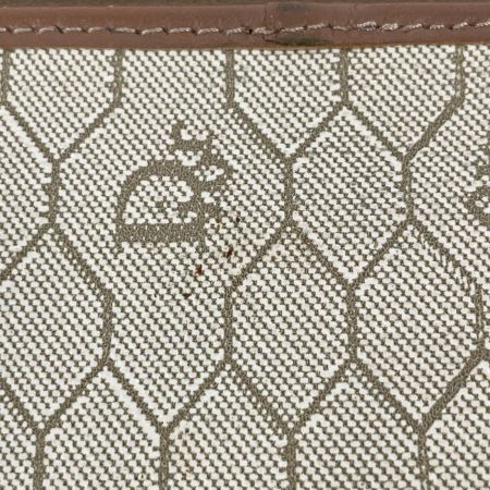  Christian Dior クリスチャンディオール ハニカム柄 チェーン ショルダーバッグ ベージュ