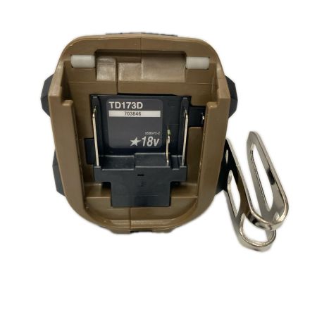 MAKITA マキタ ｲﾝﾊﾟｸﾄﾄﾞﾗｲﾊﾞ TD173DGXAB ブラウン 未使用品