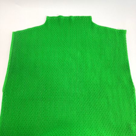  ISSEY MIYAKE イッセイミヤケ PLEATS PLEASE ノースリーブカットソー PP21-FK323 グリーン サイズ 3 レディース