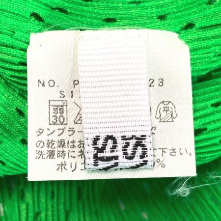  ISSEY MIYAKE イッセイミヤケ PLEATS PLEASE ノースリーブカットソー PP21-FK323 グリーン サイズ 3 レディース
