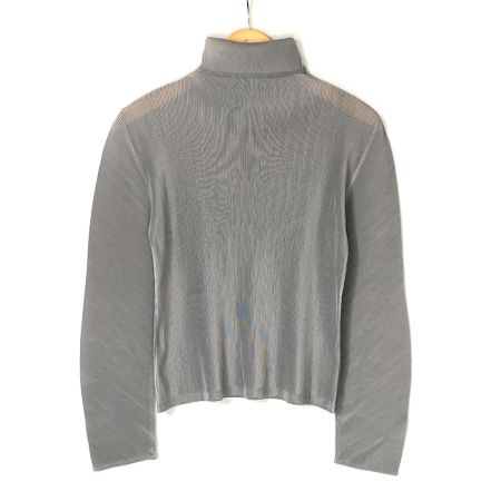  ISSEY MIYAKE イッセイミヤケ PLEATS PLEASE タートルネックカットソー 長袖 PP23-FK366 グレー サイズ 3 レディース