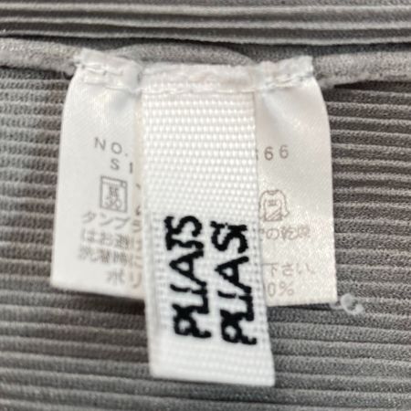  ISSEY MIYAKE イッセイミヤケ PLEATS PLEASE タートルネックカットソー 長袖 PP23-FK366 グレー サイズ 3 レディース