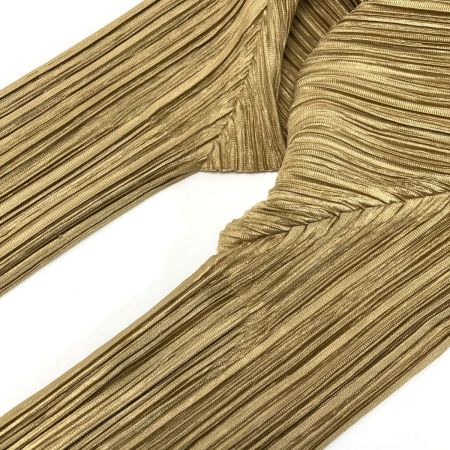  ISSEY MIYAKE イッセイミヤケ PLEATS PLEASE 長袖カットソー PP73-JK202 サンドベージュ サイズ 3 レディース