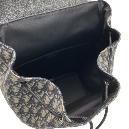  Christian Dior クリスチャンディオール オブリーク モーション バックパック 28-BO-0211 ネイビー×ブラック リュック 布袋有