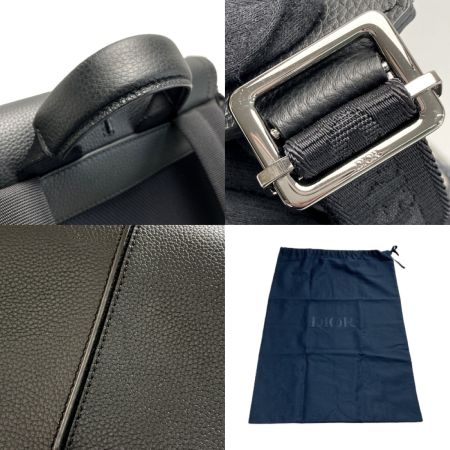  Christian Dior クリスチャンディオール オブリーク モーション バックパック 28-BO-0211 ネイビー×ブラック リュック 布袋有