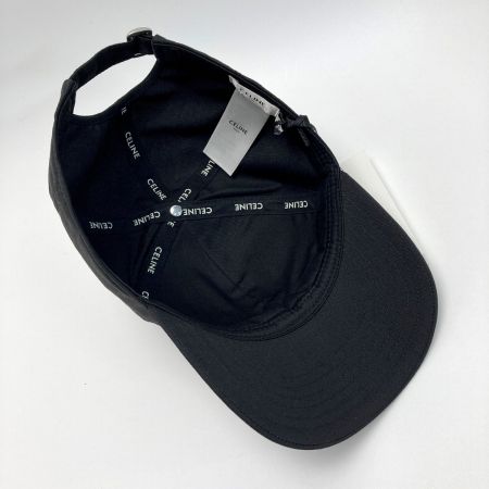  CELINE セリーヌ ロゴ ベースボール キャップ Lサイズ 2AUS9242N ブラック 帽子