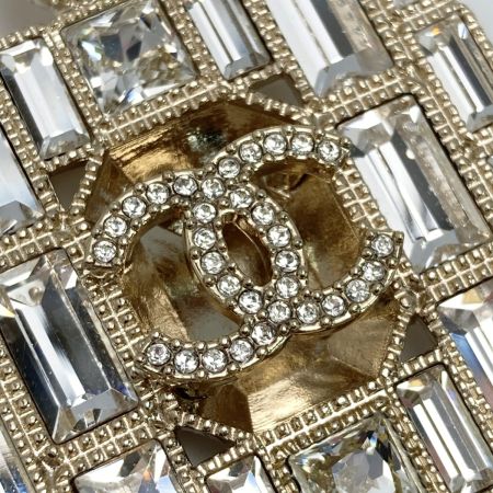  CHANEL シャネル ココマーク 香水ボトルモチーフ ブローチ B24C ゴールド GP ラインストーン