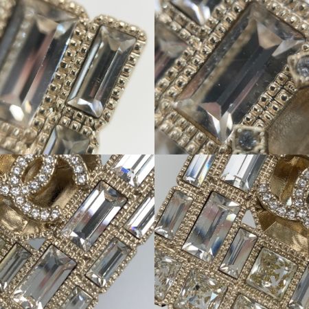  CHANEL シャネル ココマーク 香水ボトルモチーフ ブローチ B24C ゴールド GP ラインストーン