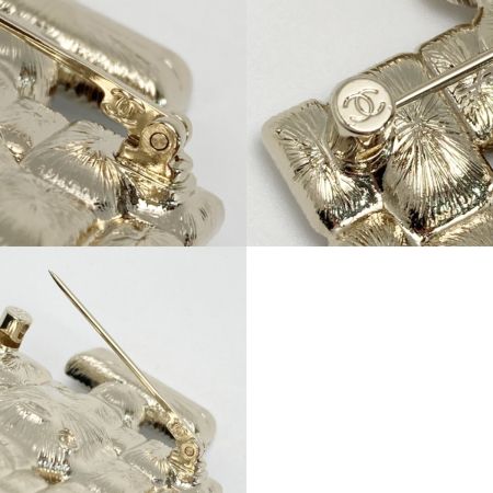  CHANEL シャネル ココマーク 香水ボトルモチーフ ブローチ B24C ゴールド GP ラインストーン