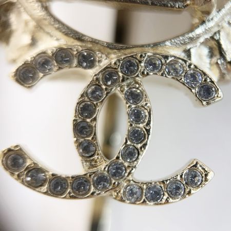  CHANEL シャネル ココマーク ラインストーン ビジュー  I22C ゴールド ヘアピン
