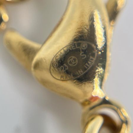 CHANEL シャネル No5 ロゴプレート コスチュームネックレス B23S ネイビー×ゴールド 本体のみ