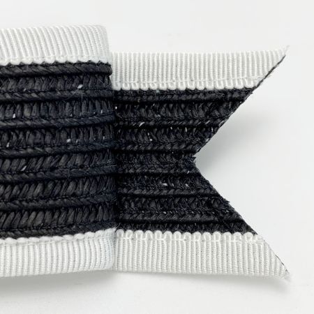  CHANEL シャネル リボン ブラック×ホワイト ヘアアクセサリー バレッタ レディース