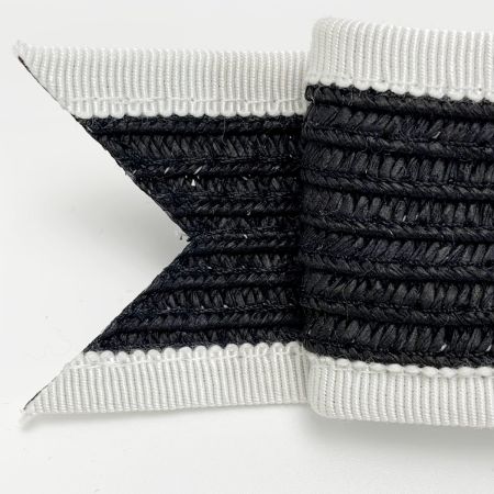  CHANEL シャネル リボン ブラック×ホワイト ヘアアクセサリー バレッタ レディース