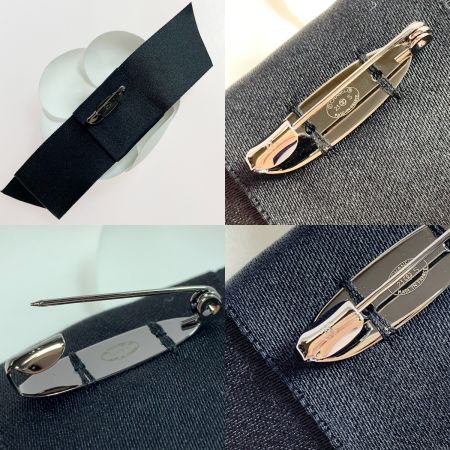  CHANEL シャネル コサージュ カメリア ホワイト×ブラック レディース