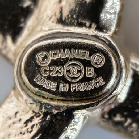  CHANEL シャネル ココマーク ハート チェーン ブローチ ゴールド GP ラインストーン