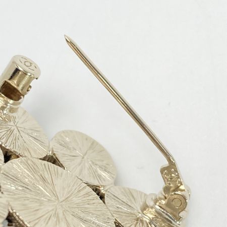  CHANEL シャネル ココマーク フェイクパール ブローチ B21B ゴールド GP ラインストーン