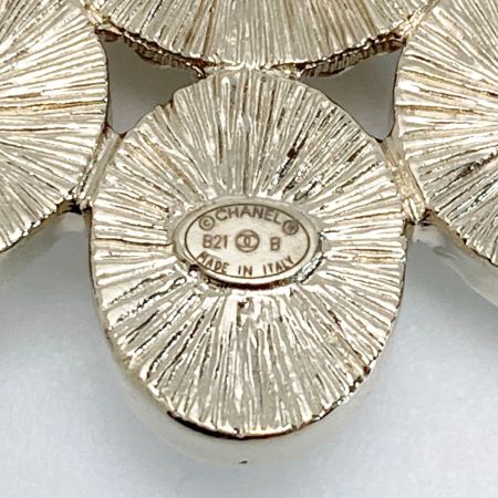  CHANEL シャネル ココマーク フェイクパール ブローチ B21B ゴールド GP ラインストーン