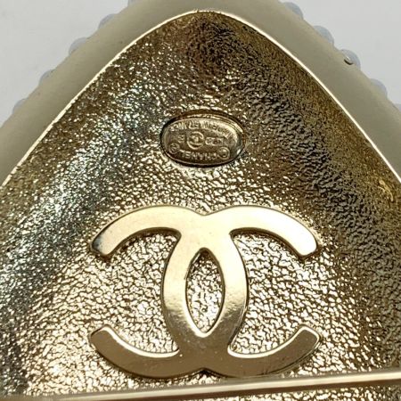  CHANEL シャネル ハート L22B GP×ラインストーン×フェイクパール ブラック  ブローチ