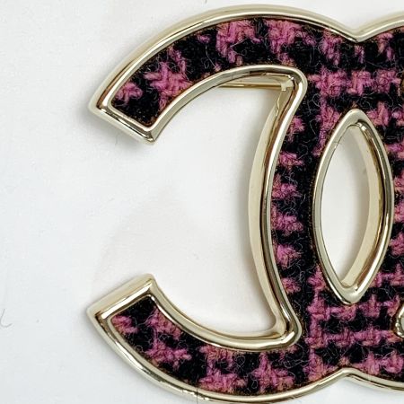 CHANEL シャネル ココマーク ピンク×ブラック ブローチ アクセサリー