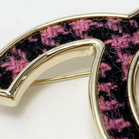 CHANEL シャネル ココマーク ピンク×ブラック ブローチ アクセサリー