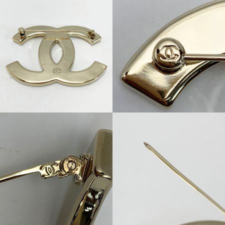 CHANEL シャネル ココマーク ピンク×ブラック ブローチ アクセサリー