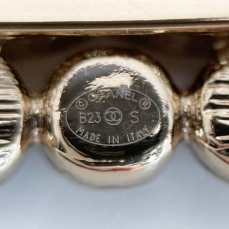  CHANEL シャネル ココマーク バレッタ B23S ブラック×ゴールド GP ヘアアクセサリー