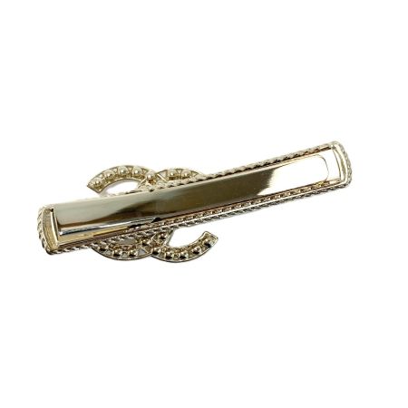  CHANEL シャネル ココマーク ラインストーン ゴールド ヘアクリップ