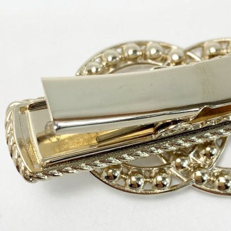  CHANEL シャネル ココマーク ラインストーン ゴールド ヘアクリップ