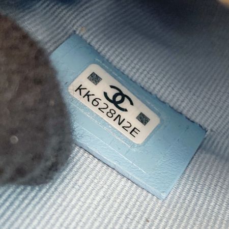  CHANEL シャネル マトラッセ ジップ コインケース AP2061 ライトブルー キャビアスキン フラグメントケース 財布