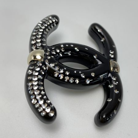  CHANEL シャネル ココーマーク ブローチ  D23S ブラック ピンタイプ