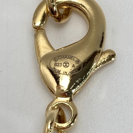  CHANEL シャネル ココマーク 香水ボトルモチーフ ネックレス B23A ゴールド×ブラック レジン GP パフュームボトル