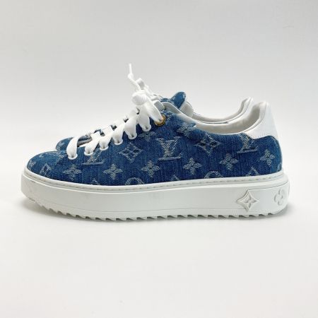  LOUIS VUITTON ルイヴィトン タイムアウト・ライン スニーカー 39（25cm相当） FD0199 インディゴ デニム 靴 シューズ