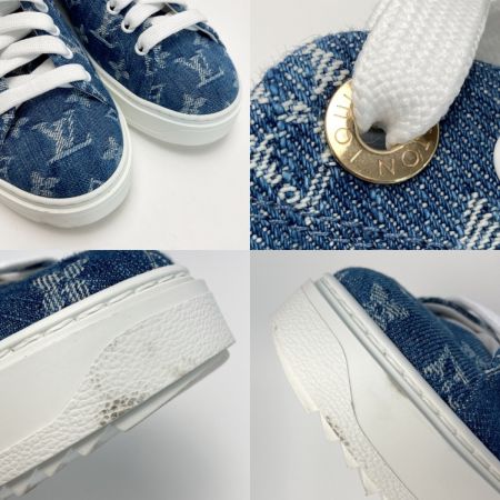  LOUIS VUITTON ルイヴィトン タイムアウト・ライン スニーカー 39（25cm相当） FD0199 インディゴ デニム 靴 シューズ