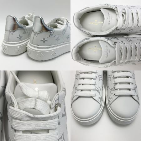  LOUIS VUITTON ルイヴィトン タイムアウトライン 39 1/2(25.5～26.0cm相当) NV0211 ホワイト 靴 スニーカー