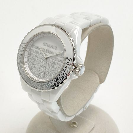  CHANEL シャネル J12 ウォンテッド ドゥ シャネル H7419 ホワイト セラミック クォーツ レディース 腕時計