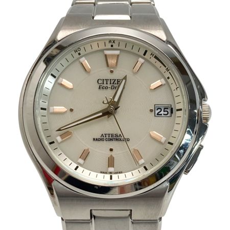  CITIZEN シチズン アテッサ H110-T011331 アイボリー 電波ソーラー メンズ 腕時計 ATTESA