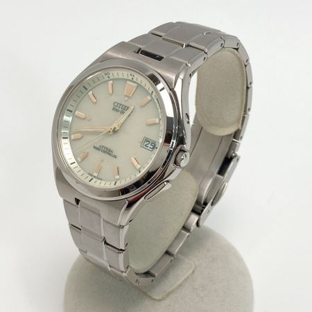  CITIZEN シチズン アテッサ H110-T011331 アイボリー 電波ソーラー メンズ 腕時計 ATTESA