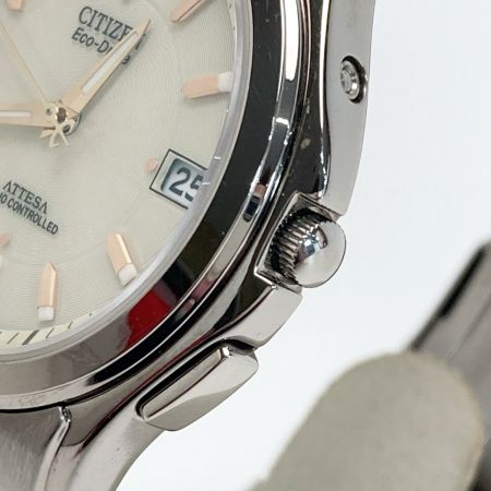  CITIZEN シチズン アテッサ H110-T011331 アイボリー 電波ソーラー メンズ 腕時計 ATTESA