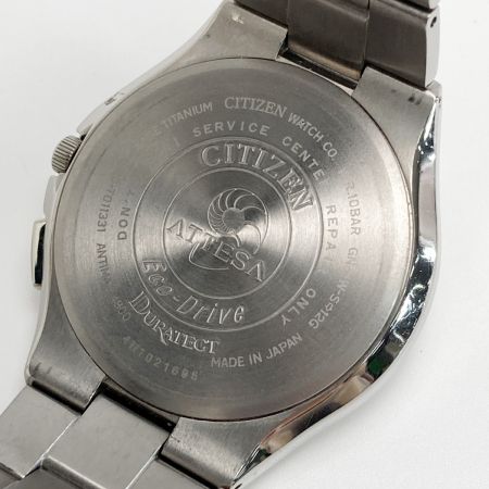  CITIZEN シチズン アテッサ H110-T011331 アイボリー 電波ソーラー メンズ 腕時計 ATTESA