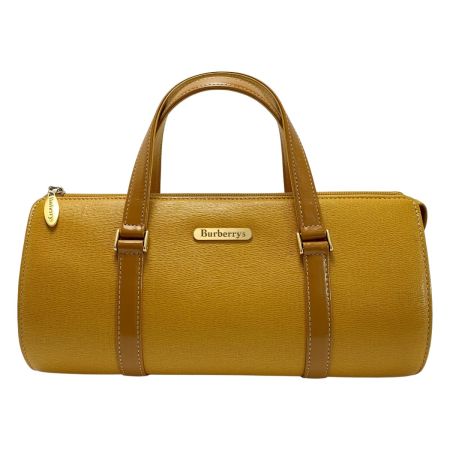  Burberrys バーバリーズ ヴィンテージ レザー オレンジ ドラムバッグ レディース 