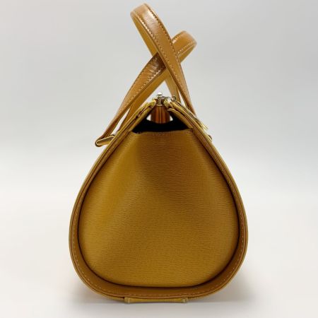  Burberrys バーバリーズ ヴィンテージ レザー オレンジ ドラムバッグ レディース 