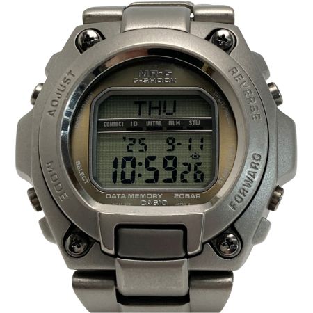  CASIO カシオ G-SHOCK MR-G フルメタル チタン MRG-200T-7 シルバー クォーツ メンズ 腕時計