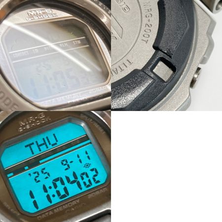  CASIO カシオ G-SHOCK MR-G フルメタル チタン MRG-200T-7 シルバー クォーツ メンズ 腕時計