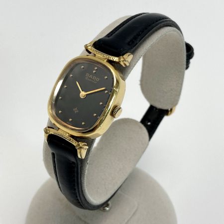  RADO ラドー 700.9005.2 ブラック スクエア クォーツ レディース 腕時計 ヴィンテージ