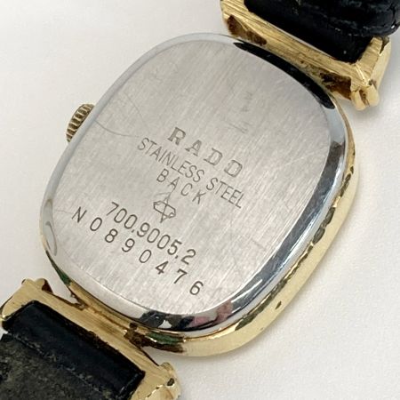  RADO ラドー 700.9005.2 ブラック スクエア クォーツ レディース 腕時計 ヴィンテージ