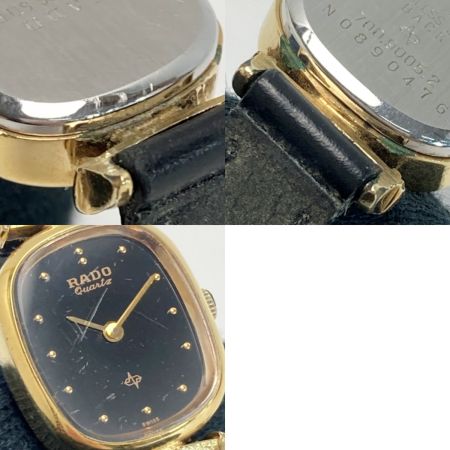  RADO ラドー 700.9005.2 ブラック スクエア クォーツ レディース 腕時計 ヴィンテージ