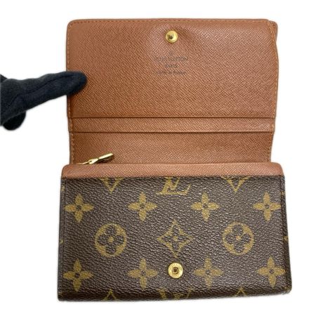 LOUIS VUITTON ルイヴィトン モノグラム ポルトモネ ビエ トレゾール M61730 2つ折り財布